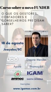 Read more about the article Curso sobre o novo FUNDEB, o que os gestores, contadores e conselheiros precisam saber?