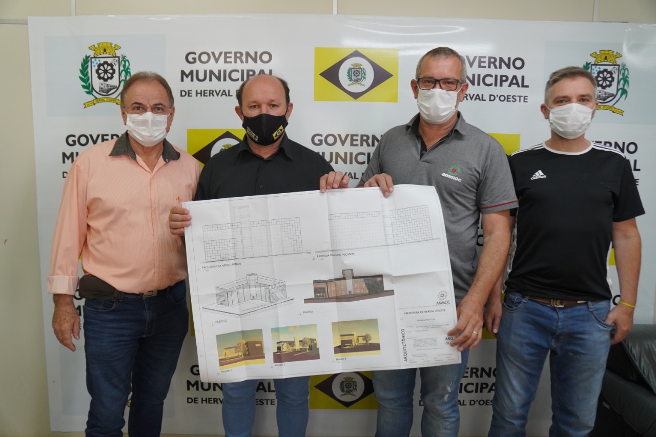 You are currently viewing Município de Herval D’ Oeste – SC recebe projeto arquitetônico elaborado pela AMMOC